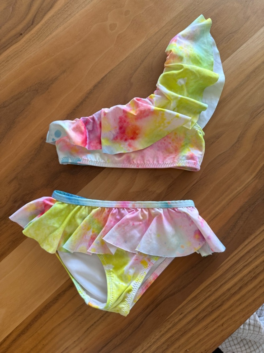 Stella Cove Ruffle Two-Piece Bikini in Citrus Tie-Dye